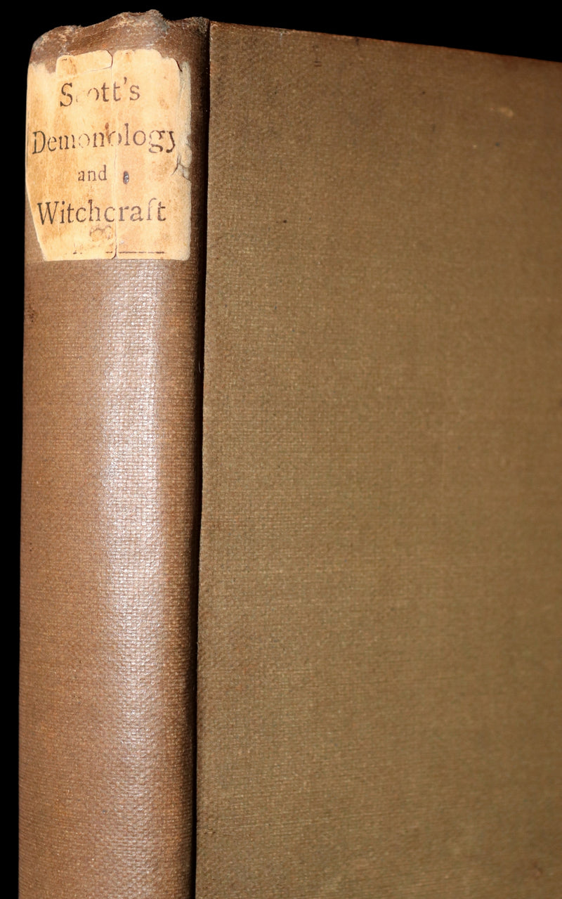 1884 Rare Edition  - Demonology and Witchcraft - WITCHES & FAIRIES by Sir Walter Scott.
