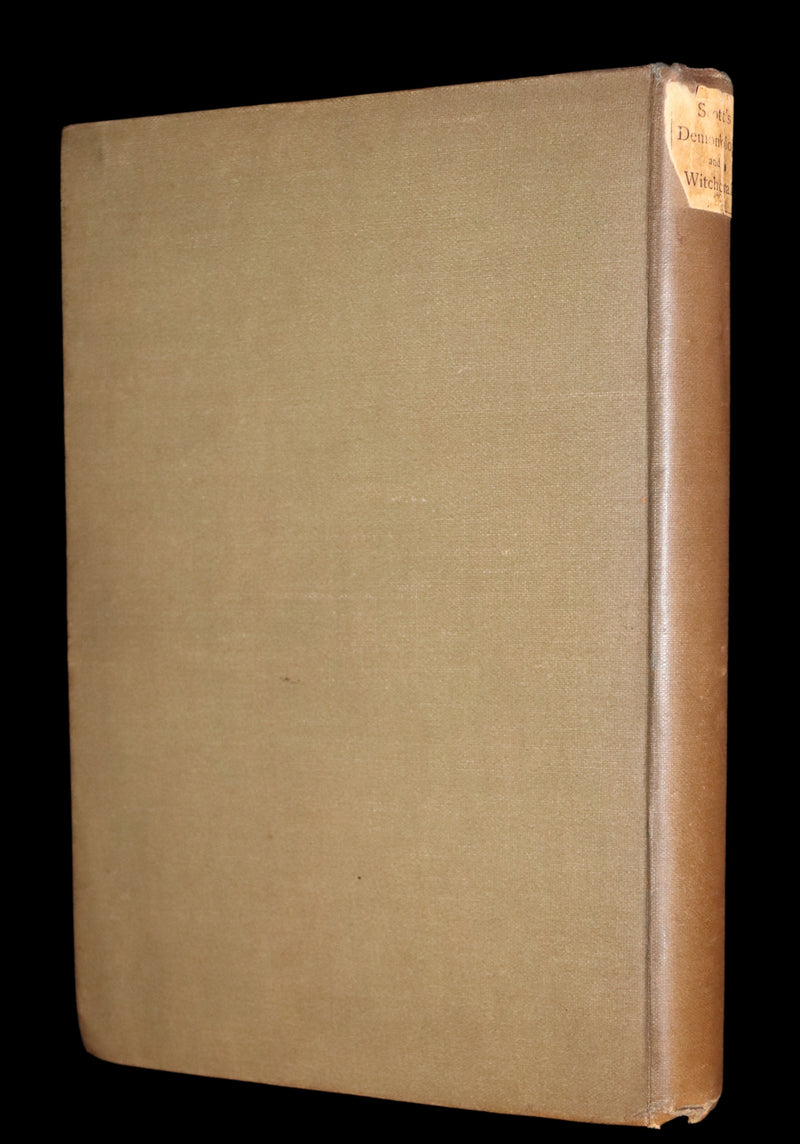 1884 Rare Edition  - Demonology and Witchcraft - WITCHES & FAIRIES by Sir Walter Scott.