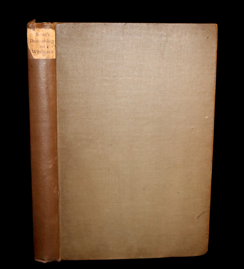 1884 Rare Edition  - Demonology and Witchcraft - WITCHES & FAIRIES by Sir Walter Scott.