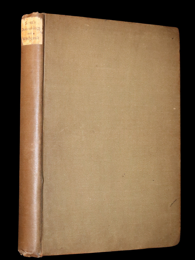 1884 Rare Edition  - Demonology and Witchcraft - WITCHES & FAIRIES by Sir Walter Scott.