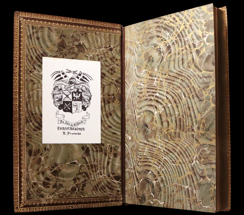 1849 Rare Book beautifully bound by Launder - CRICHTON by Ainsworth, illustrated by Hablot K. Browne.