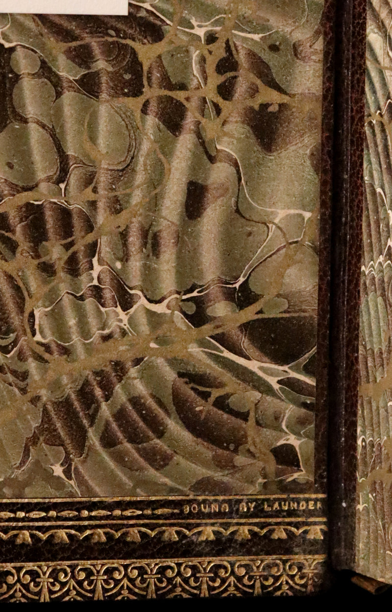 1849 Rare Book beautifully bound by Launder - CRICHTON by Ainsworth, illustrated by Hablot K. Browne.