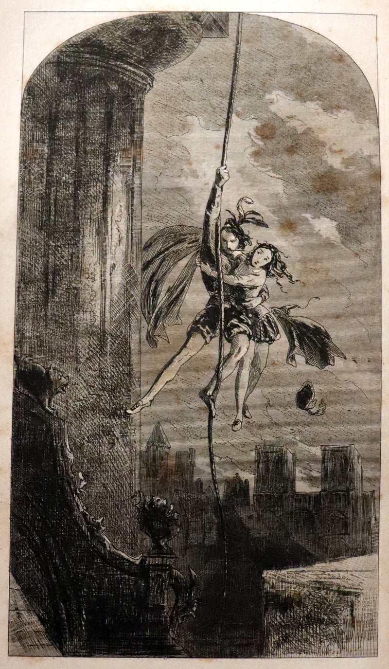 1849 Rare Book beautifully bound by Launder - CRICHTON by Ainsworth, illustrated by Hablot K. Browne.