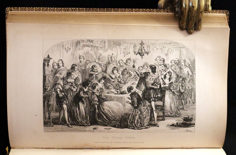 1849 Rare Book beautifully bound by Launder - CRICHTON by Ainsworth, illustrated by Hablot K. Browne.