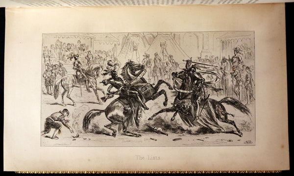 1849 Rare Book beautifully bound by Launder - CRICHTON by Ainsworth, illustrated by Hablot K. Browne.
