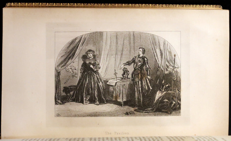 1849 Rare Book beautifully bound by Launder - CRICHTON by Ainsworth, illustrated by Hablot K. Browne.