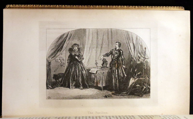 1849 Rare Book beautifully bound by Launder - CRICHTON by Ainsworth, illustrated by Hablot K. Browne.