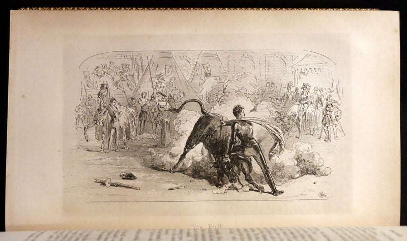 1849 Rare Book beautifully bound by Launder - CRICHTON by Ainsworth, illustrated by Hablot K. Browne.