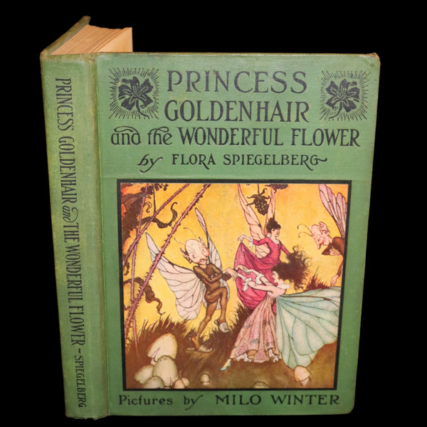 1932 Rare Book - Princess Goldenhair and the Wonderful Flower Illustrated by Milo Winter.