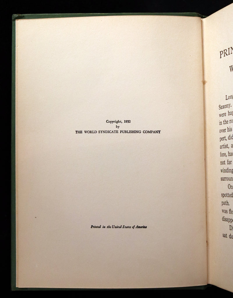 1932 Rare Book - Princess Goldenhair and the Wonderful Flower Illustrated by Milo Winter.