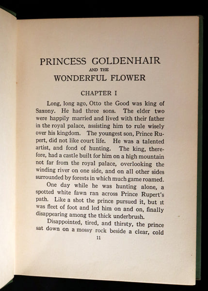 1932 Rare Book - Princess Goldenhair and the Wonderful Flower Illustrated by Milo Winter.
