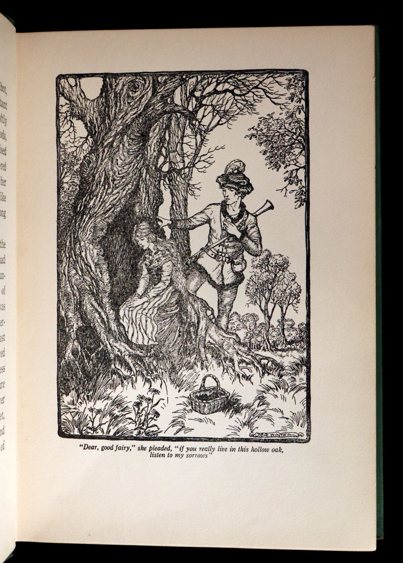 1932 Rare Book - Princess Goldenhair and the Wonderful Flower Illustrated by Milo Winter.