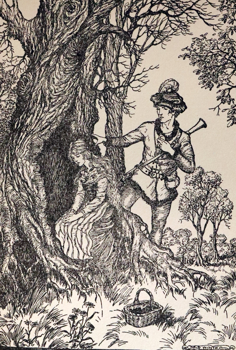 1932 Rare Book - Princess Goldenhair and the Wonderful Flower Illustrated by Milo Winter.