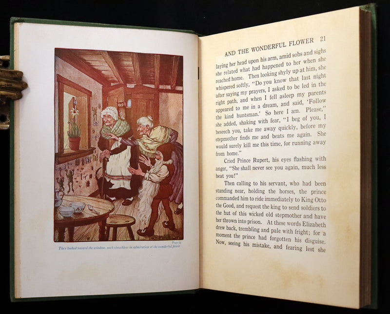 1932 Rare Book - Princess Goldenhair and the Wonderful Flower Illustrated by Milo Winter.
