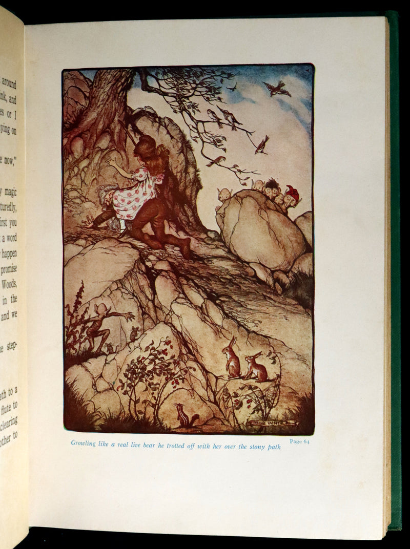 1932 Rare Book - Princess Goldenhair and the Wonderful Flower Illustrated by Milo Winter.