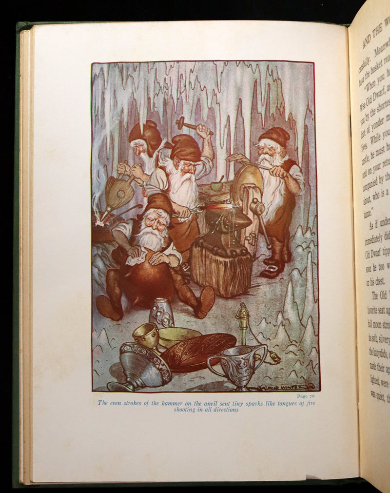 1932 Rare Book - Princess Goldenhair and the Wonderful Flower Illustrated by Milo Winter.