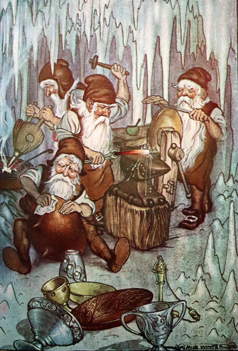 1932 Rare Book - Princess Goldenhair and the Wonderful Flower Illustrated by Milo Winter.