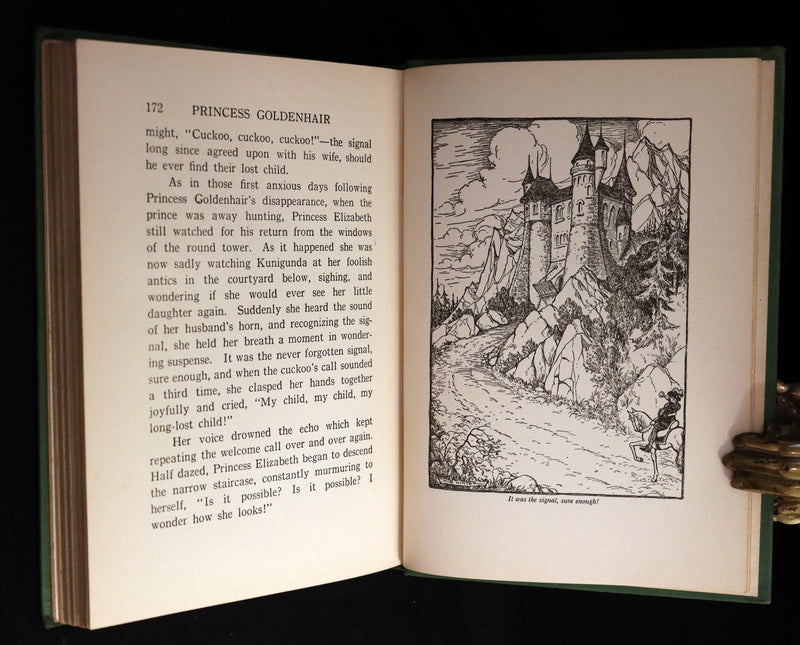 1932 Rare Book - Princess Goldenhair and the Wonderful Flower Illustrated by Milo Winter.
