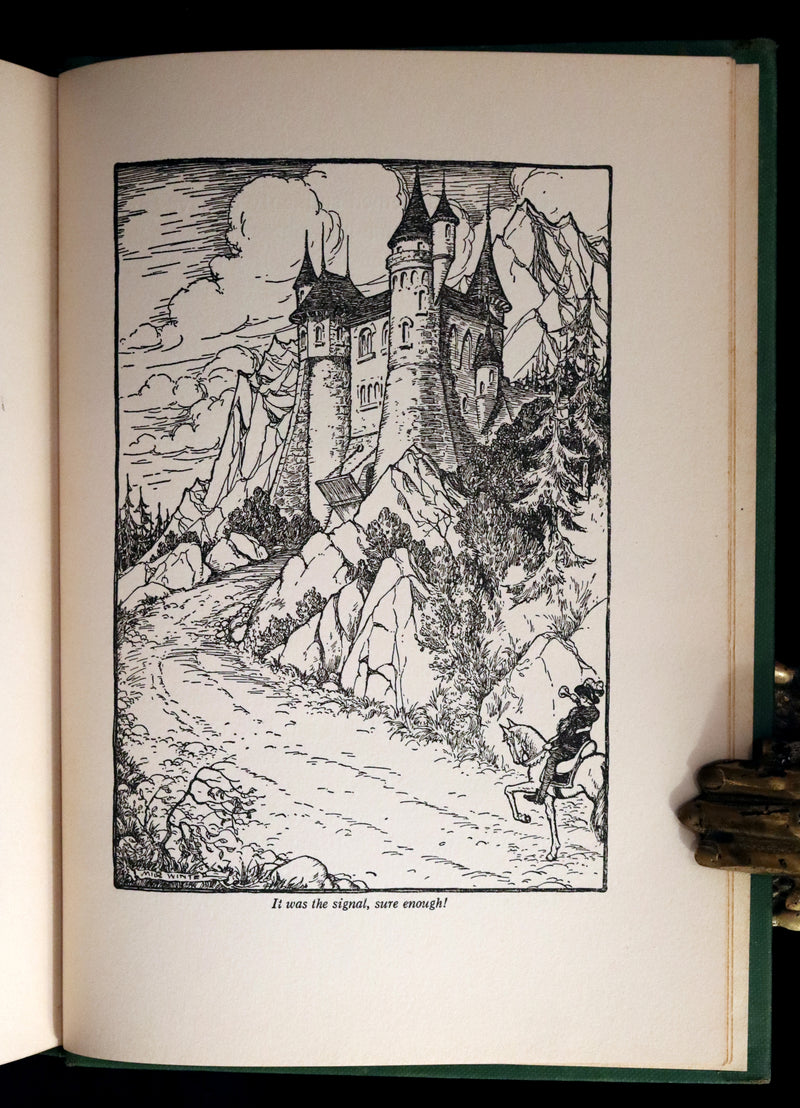 1932 Rare Book - Princess Goldenhair and the Wonderful Flower Illustrated by Milo Winter.