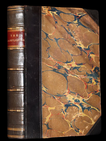 1854 Rare Victorian Book - The LAMPLIGHTER by Maria Susanna Cummins. First Edition.