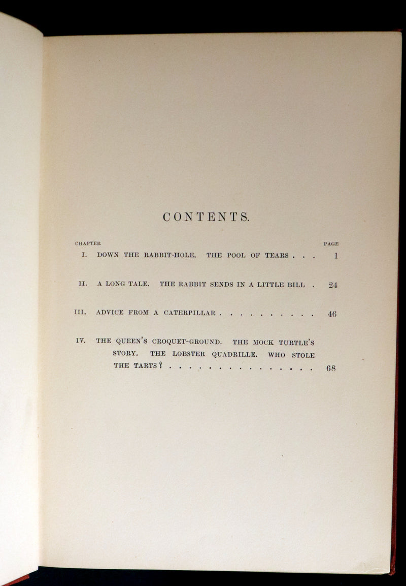 1886 Rare First Edition - Alice's Adventures Under Ground illustrated by Lewis Carroll.