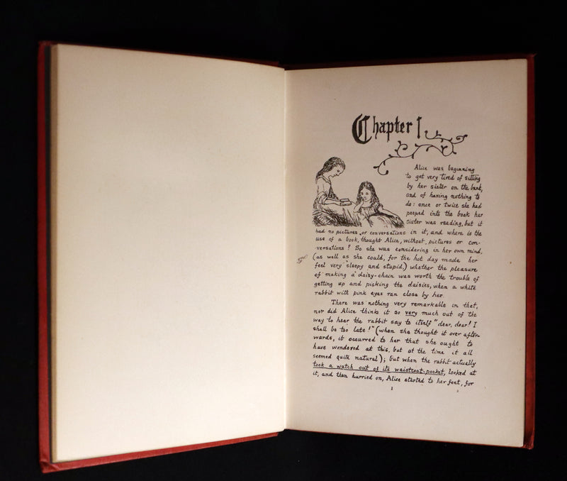 1886 Rare First Edition - Alice's Adventures Under Ground illustrated by Lewis Carroll.