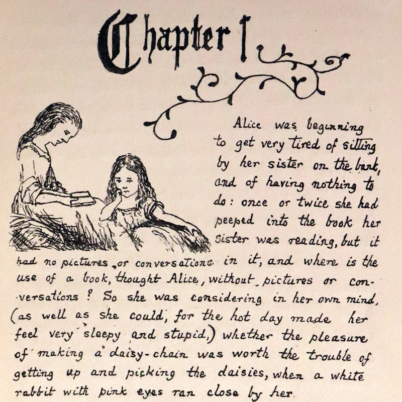 1886 Rare First Edition - Alice's Adventures Under Ground illustrated by Lewis Carroll.
