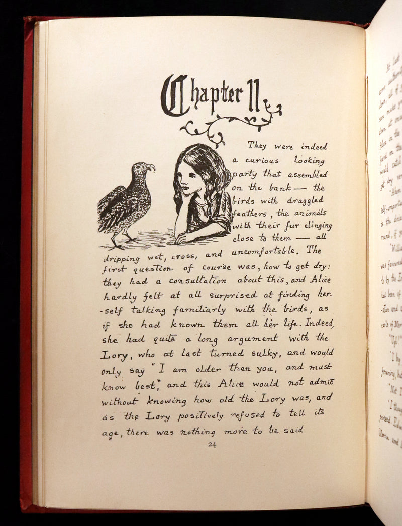 1886 Rare First Edition - Alice's Adventures Under Ground illustrated by Lewis Carroll.