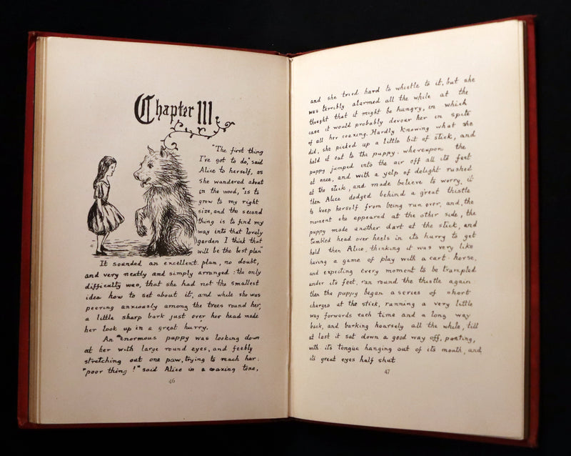 1886 Rare First Edition - Alice's Adventures Under Ground illustrated by Lewis Carroll.