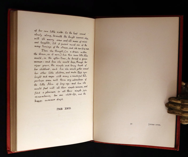 1886 Rare First Edition - Alice's Adventures Under Ground illustrated by Lewis Carroll.