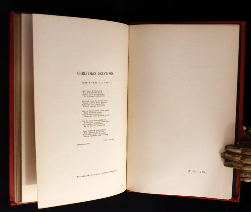 1886 Rare First Edition - Alice's Adventures Under Ground illustrated by Lewis Carroll.