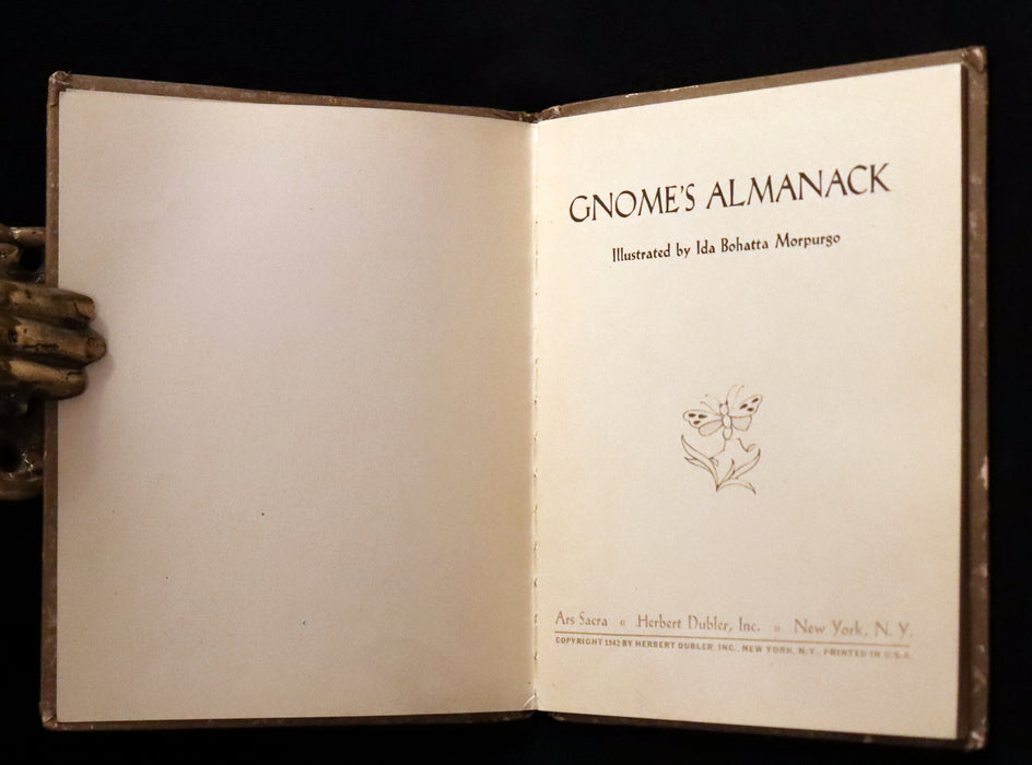 1942 Rare First US Edition - THE GNOME'S ALMANACK by Ida Bohatta translated by June Head.