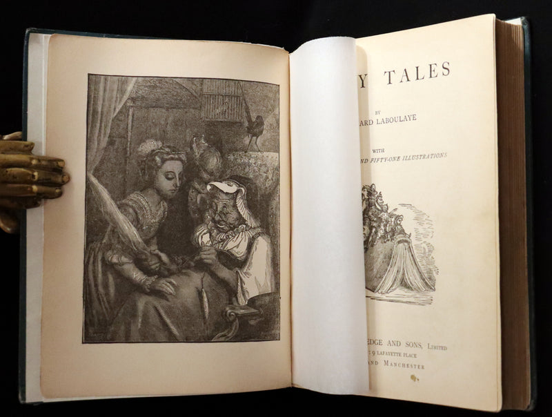 1886 Scarce Book - FAIRY TALES by Edouard Laboulaye - illustrated. FIRST EDITION.