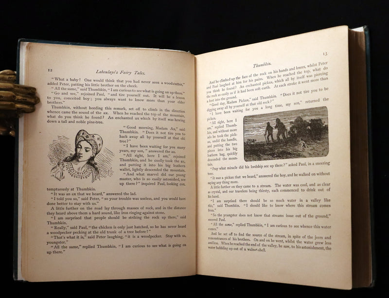 1886 Scarce Book - FAIRY TALES by Edouard Laboulaye - illustrated. FIRST EDITION.