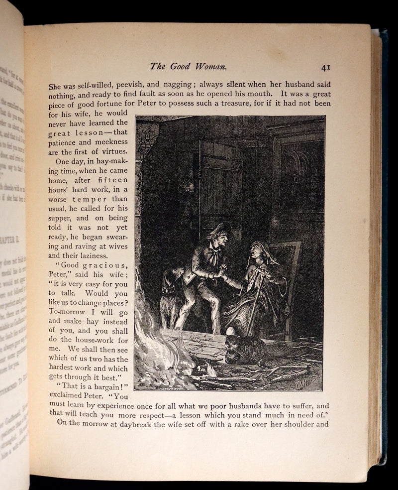 1886 Scarce Book - FAIRY TALES by Edouard Laboulaye - illustrated. FIRST EDITION.