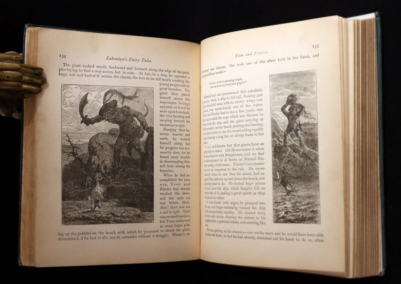 1886 Scarce Book - FAIRY TALES by Edouard Laboulaye - illustrated. FIRST EDITION.