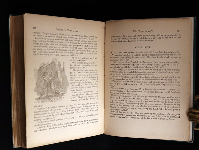 1886 Scarce Book - FAIRY TALES by Edouard Laboulaye - illustrated. FIRST EDITION.