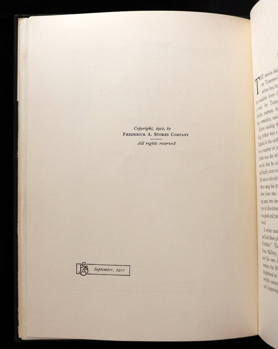 1912 First Edition Illustrated by Maria L. Kirk - Legend of King Arthur - Idylls of the King.