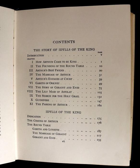 1912 First Edition Illustrated by Maria L. Kirk - Legend of King Arthur - Idylls of the King.