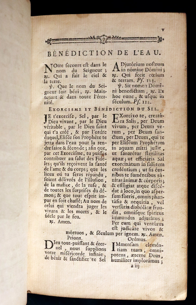 1777 Rare French Latin Book - Easter Prayer - Devotion - Office de la Quinzaine de Paque - following the Breviary & the Missal of Paris.