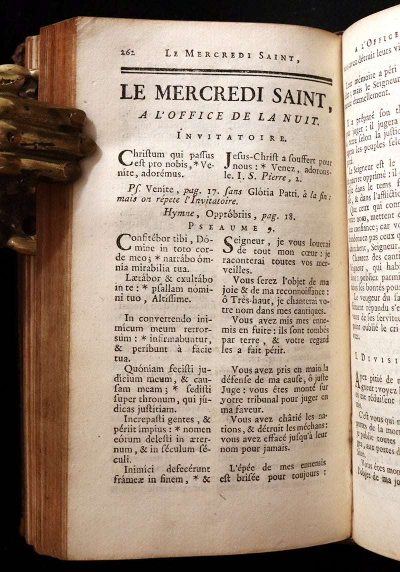 1777 Rare French Latin Book - Easter Prayer - Devotion - Office de la Quinzaine de Paque - following the Breviary & the Missal of Paris.