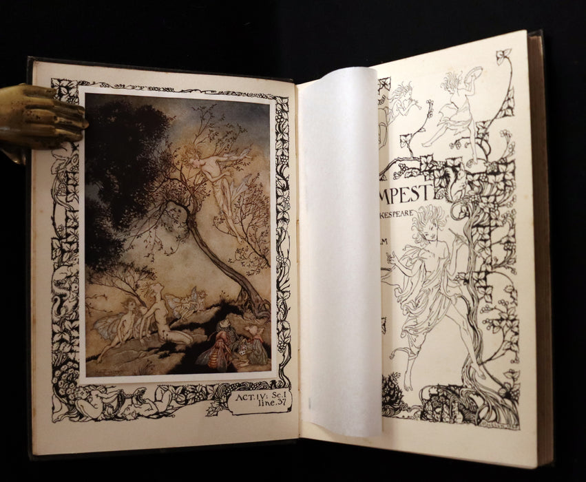 1926 Rare First Edition - THE TEMPEST by Shakespeare illustrated by Arthur RACKHAM.