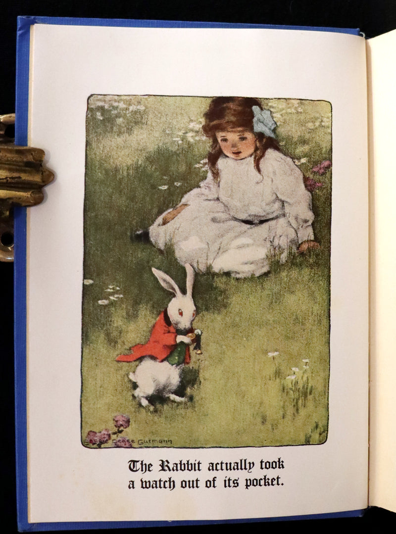 1907 Rare Book - Alice's Adventures in Wonderland Illustrated by Bessie Pease Gutmann. 1stED.