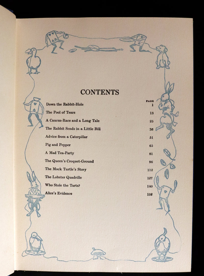 1907 Rare Book - Alice's Adventures in Wonderland Illustrated by Bessie Pease Gutmann. 1stED.