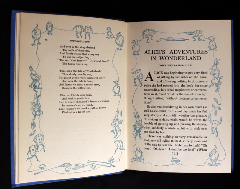 1907 Rare Book - Alice's Adventures in Wonderland Illustrated by Bessie Pease Gutmann. 1stED.