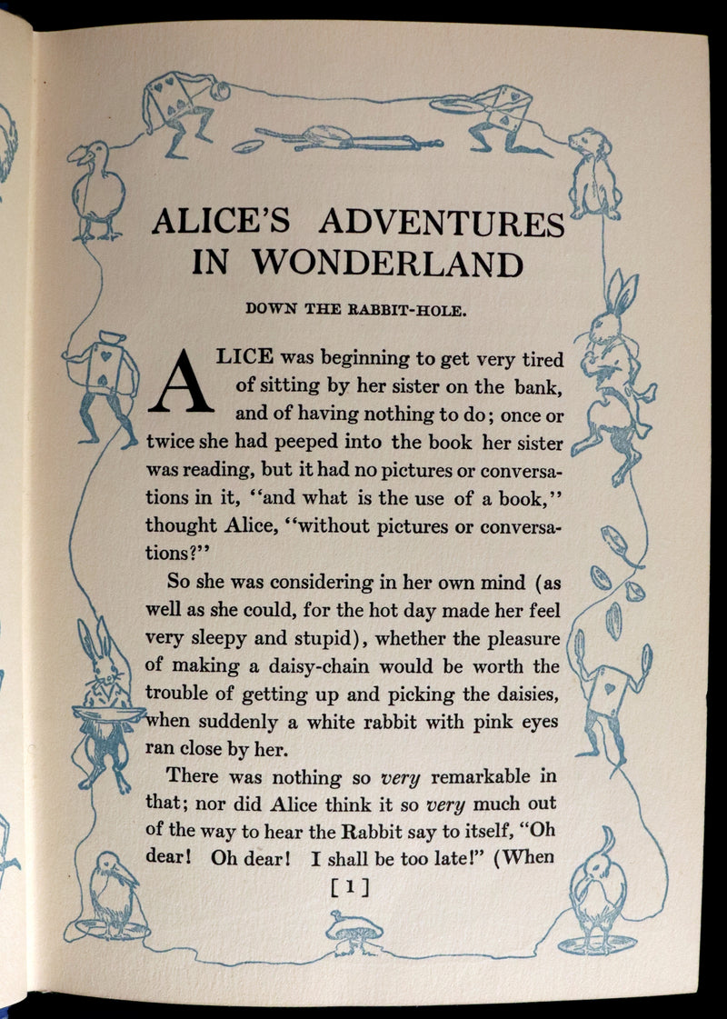1907 Rare Book - Alice's Adventures in Wonderland Illustrated by Bessie Pease Gutmann. 1stED.