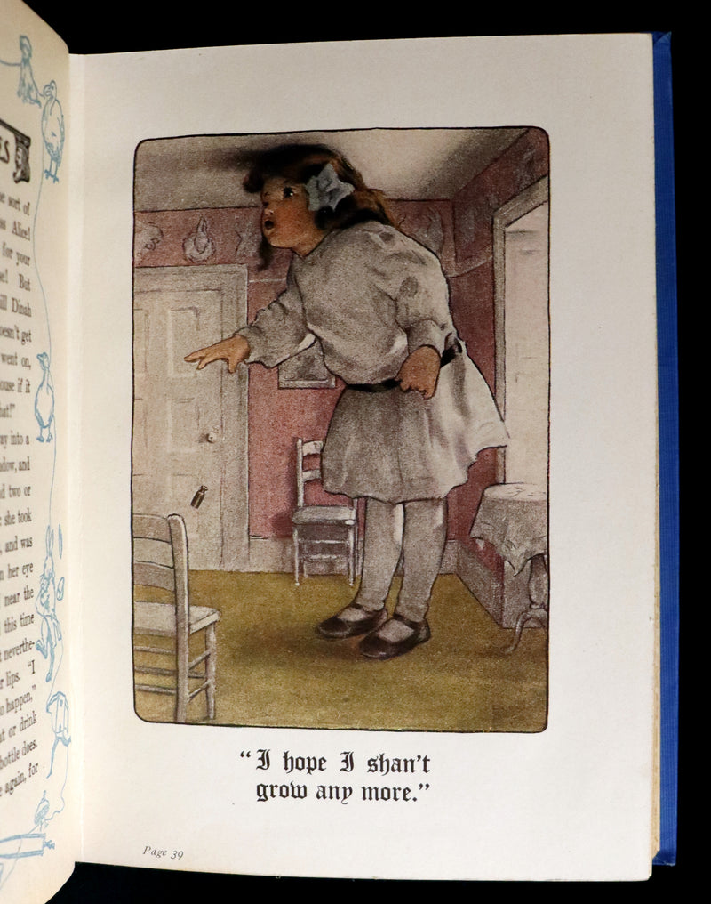 1907 Rare Book - Alice's Adventures in Wonderland Illustrated by Bessie Pease Gutmann. 1stED.