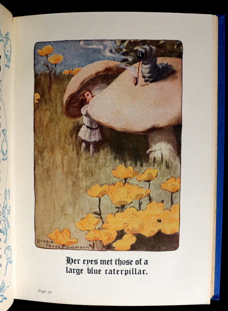 1907 Rare Book - Alice's Adventures in Wonderland Illustrated by Bessie Pease Gutmann. 1stED.