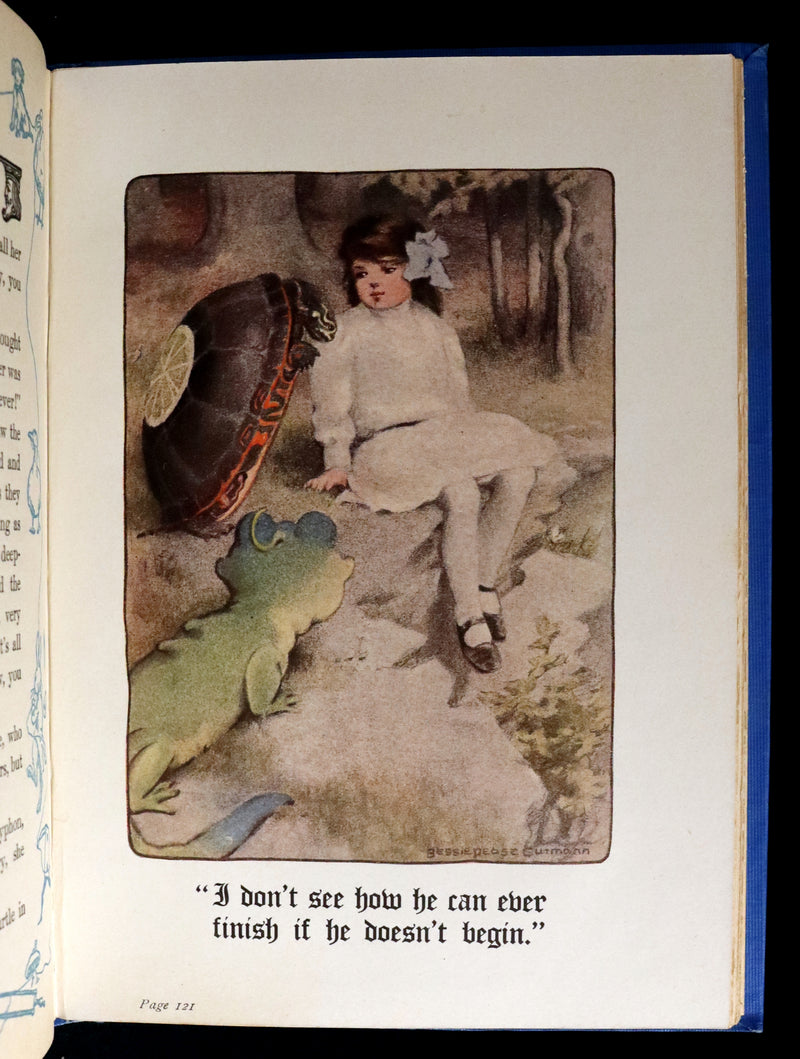 1907 Rare Book - Alice's Adventures in Wonderland Illustrated by Bessie Pease Gutmann. 1stED.