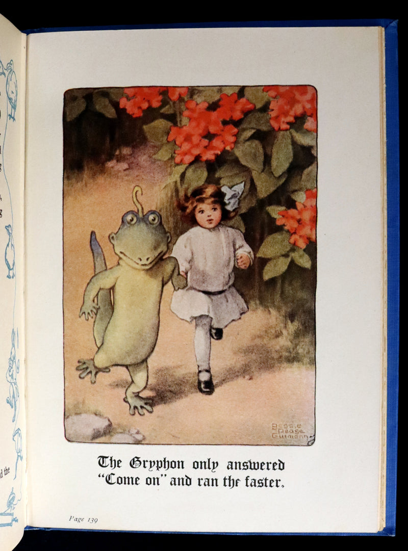 1907 Rare Book - Alice's Adventures in Wonderland Illustrated by Bessie Pease Gutmann. 1stED.